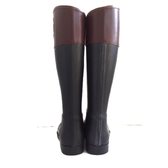 Tory Burch Diana Rubber/leather rain boot sz 6/37 - Picture 3 of 11